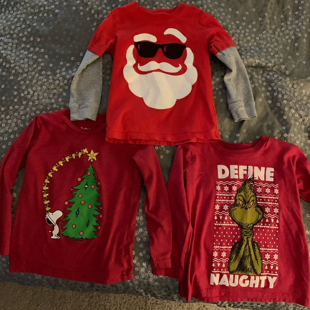 Toddler Boys Christmas Shirt Bundle